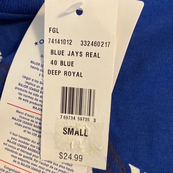 NWT Blue Jays Majestic T-Shirt Mens Size S - Picture 4 of 6